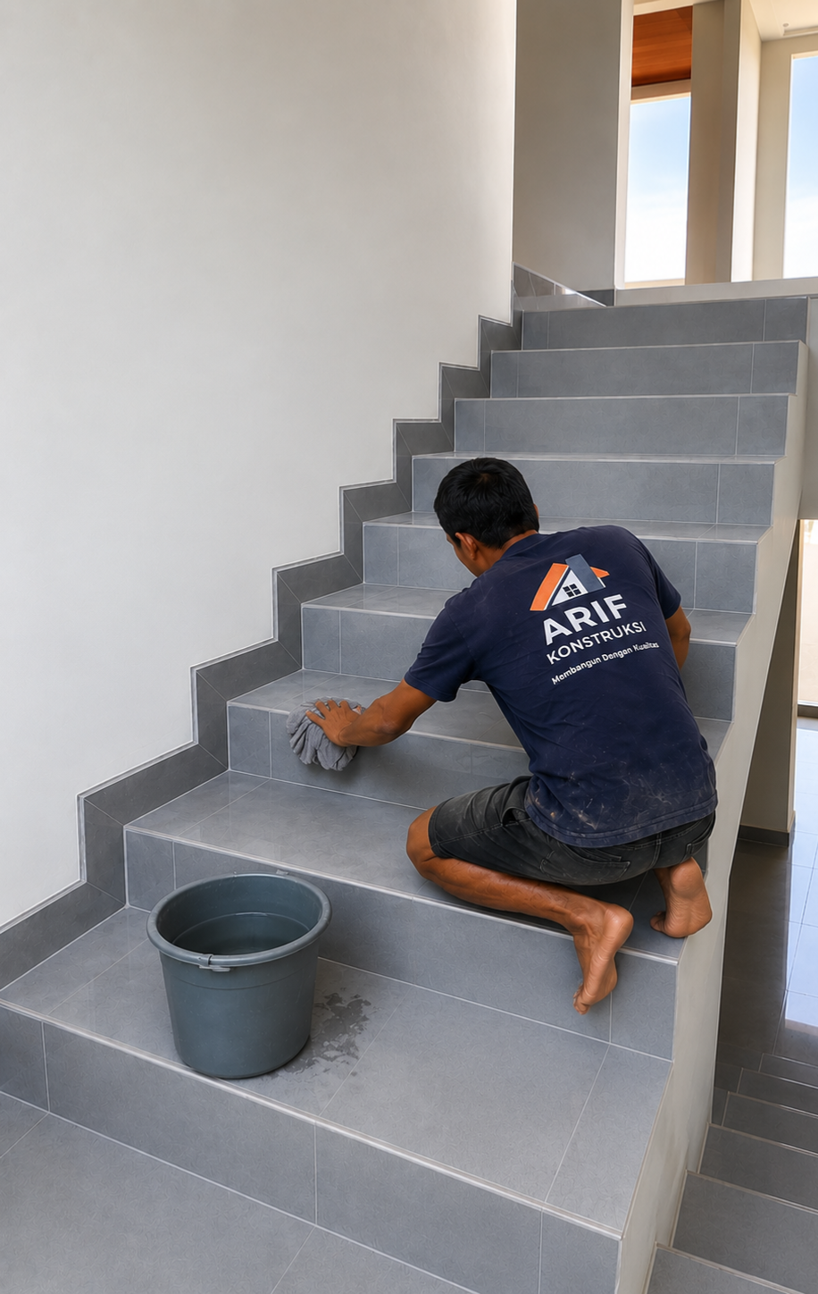 Proses Pemasangan Lantai Keramik & Granit Rumah di Tangerang