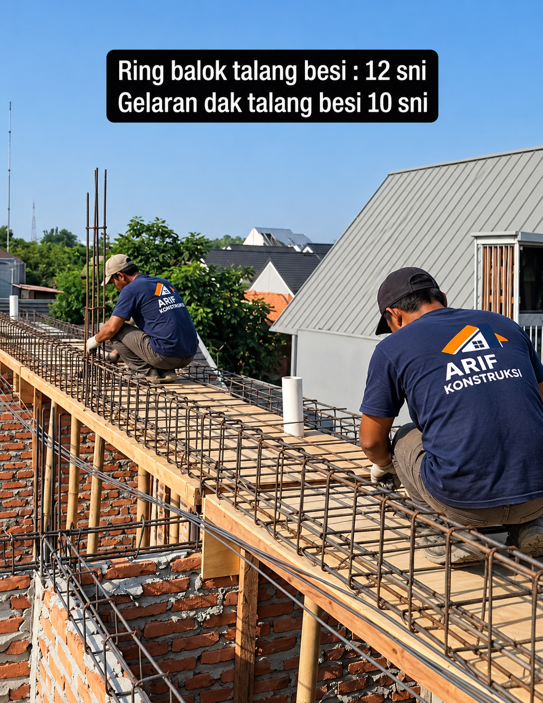 Pekerjaan Struktur Beton Rumah di Tangerang