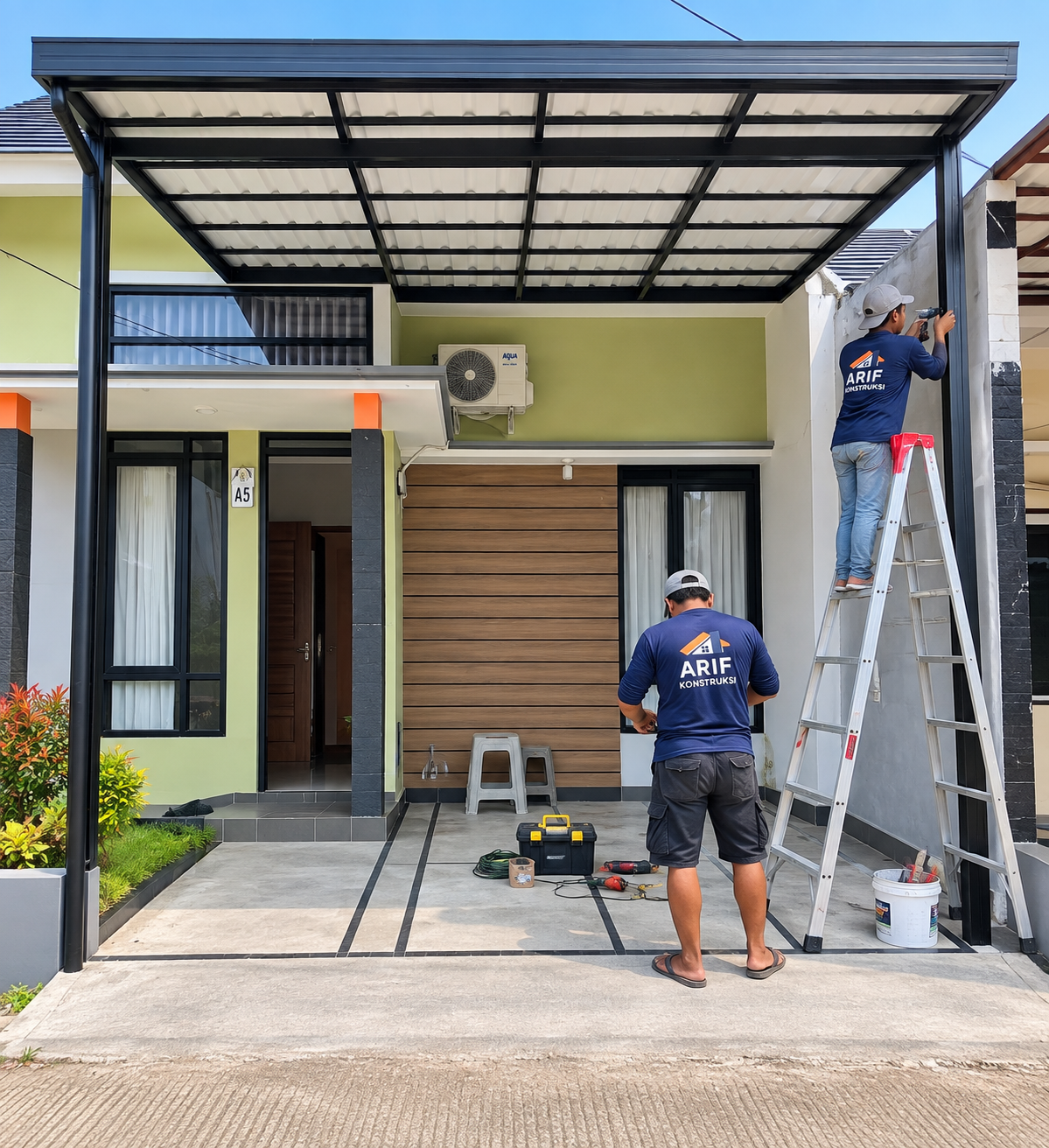 Pembuatan Kanopi Carport Minimalis di Bekasi