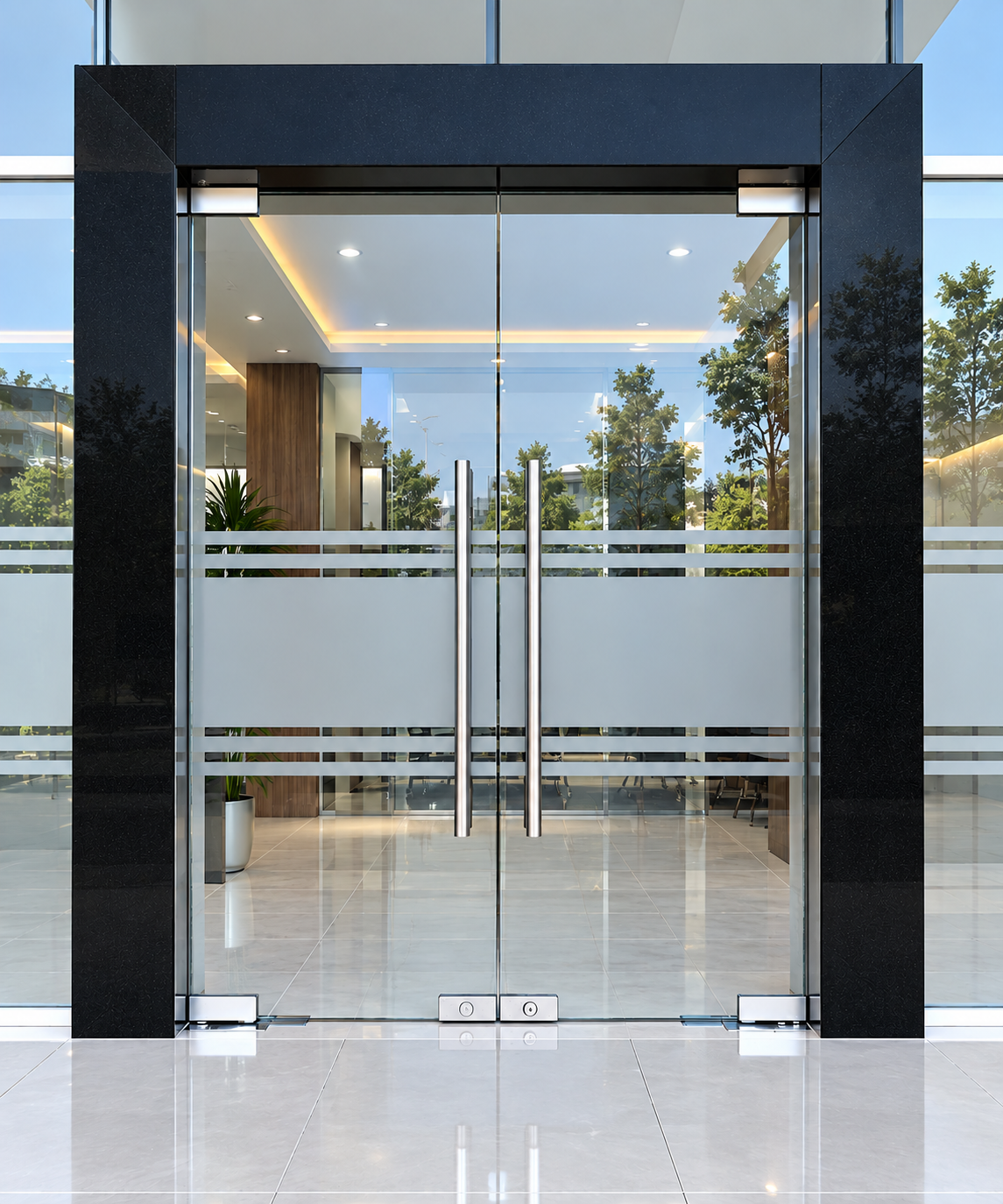 Pemasangan Pintu Kaca Tempered Modern di Jakarta Pusat