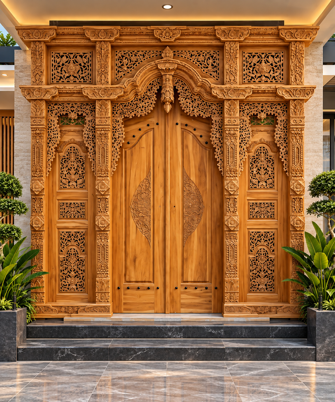 Pintu Ukir Kayu Mewah Jakarta