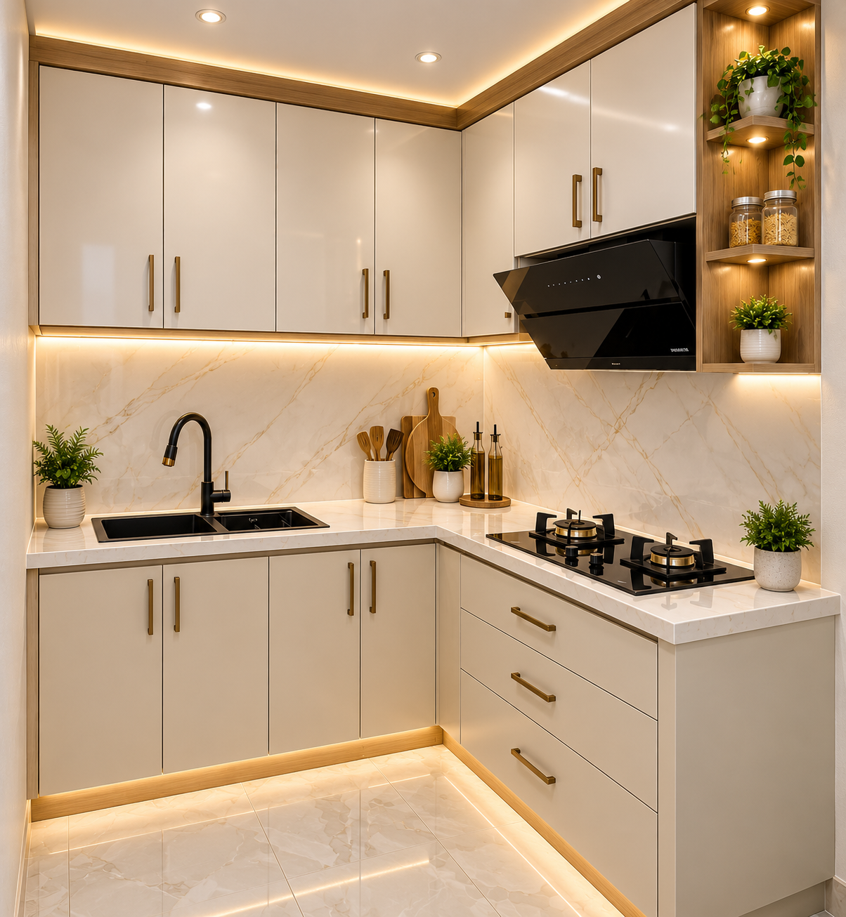 Kitchen Set Modern Elegan untuk Rumah di Bekasi