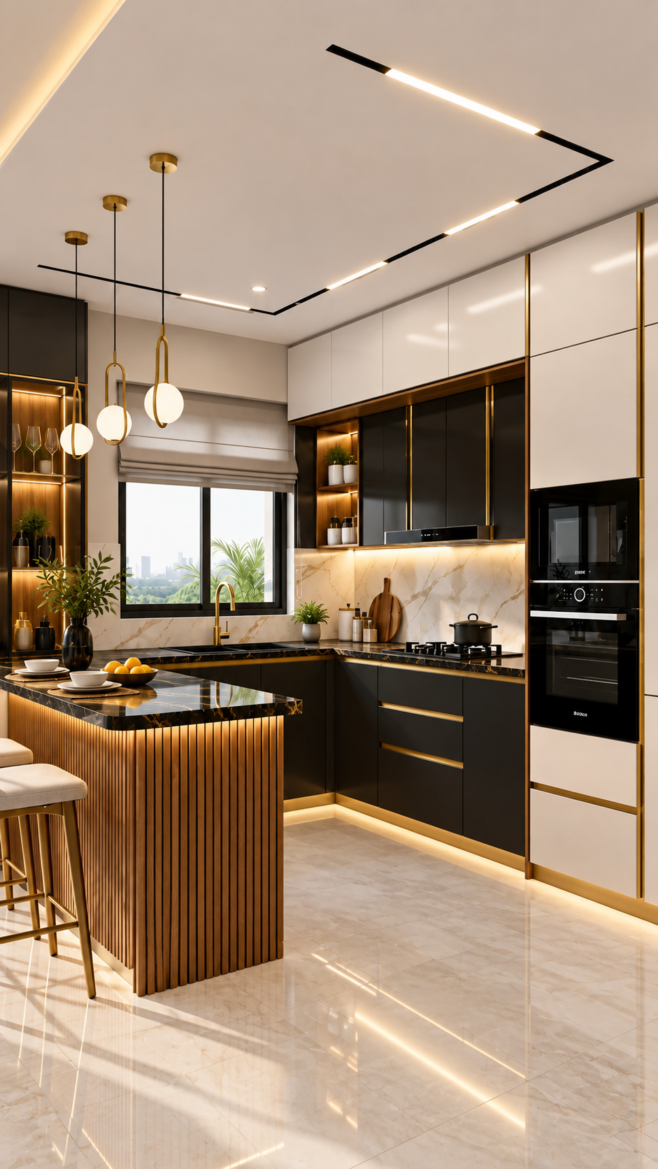 Kitchen Set Modern Elegan untuk Rumah di Serpong