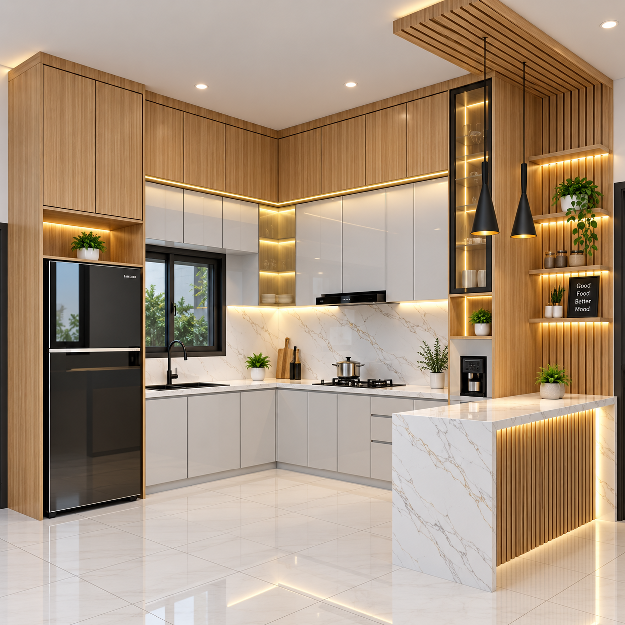 Kitchen Set Modern Elegan untuk Rumah di Jakarta Timur