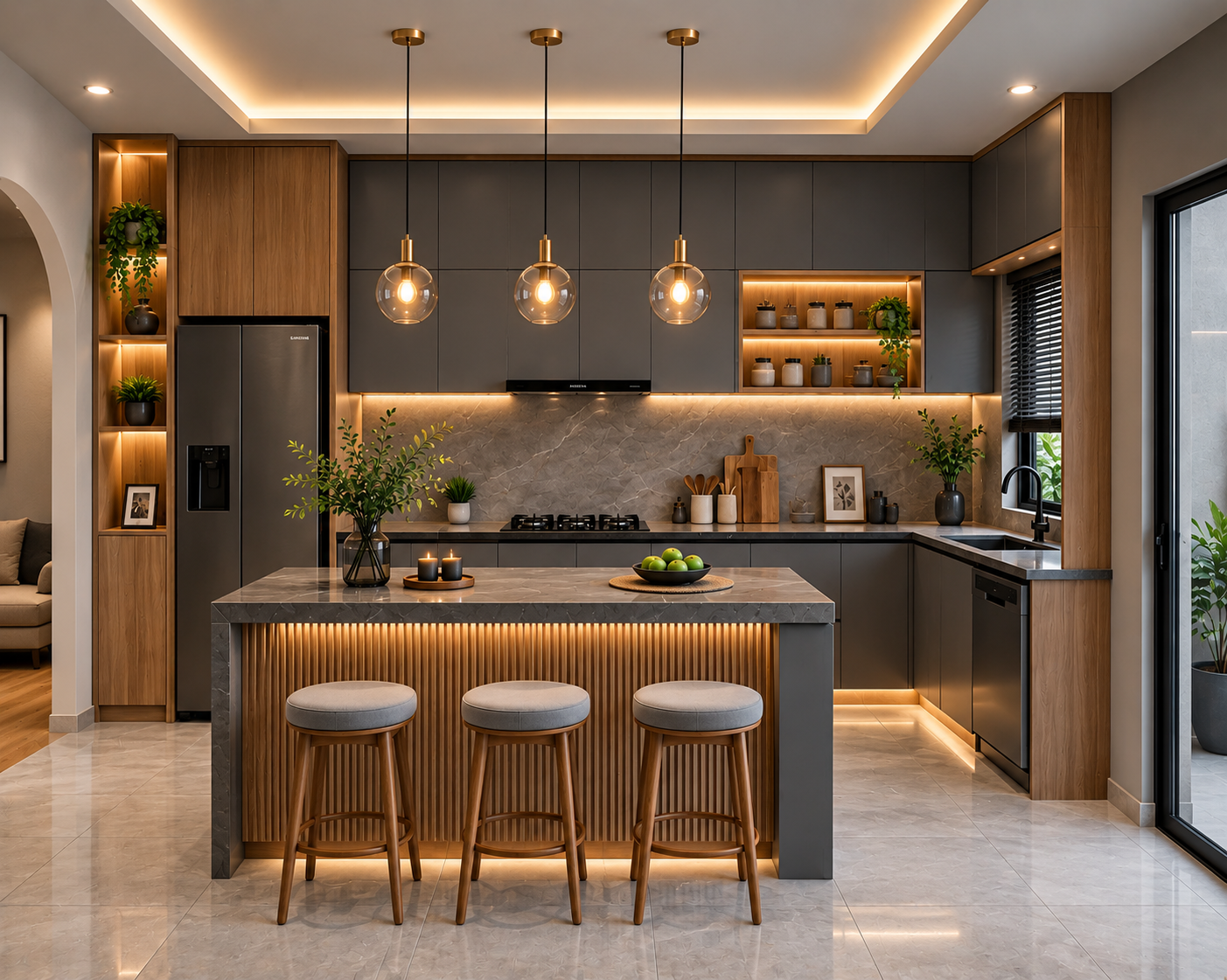 Kitchen Set Modern Elegan untuk Rumah di Jakarta Utara