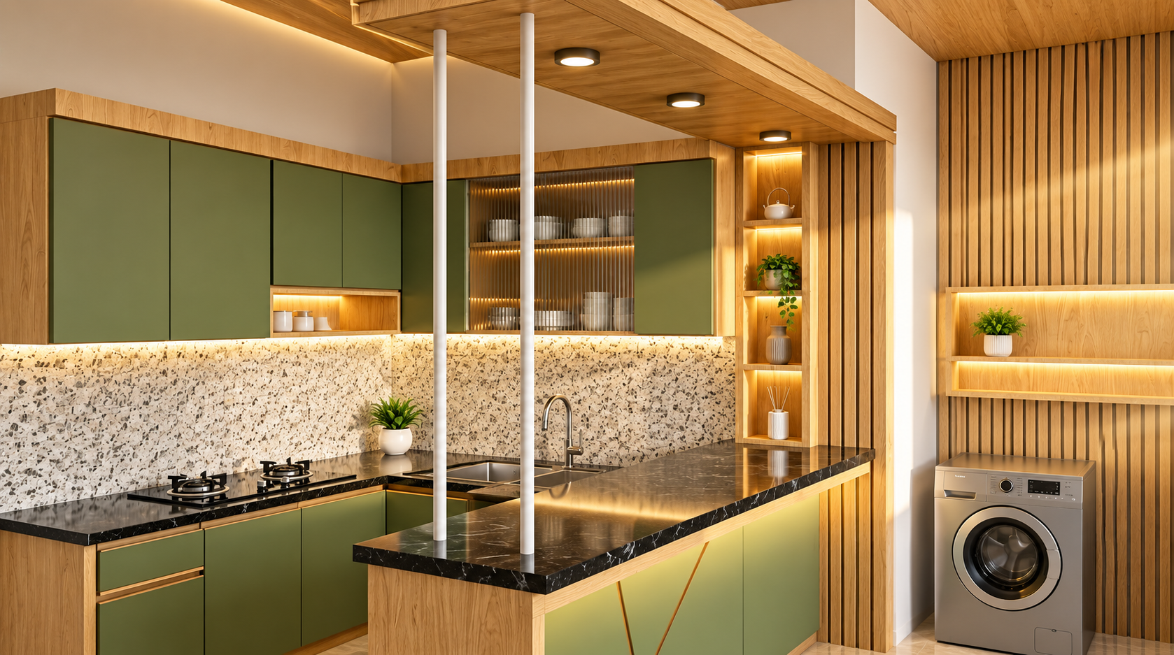 Kitchen Set Modern Elegan untuk Rumah di Jakarta Barat