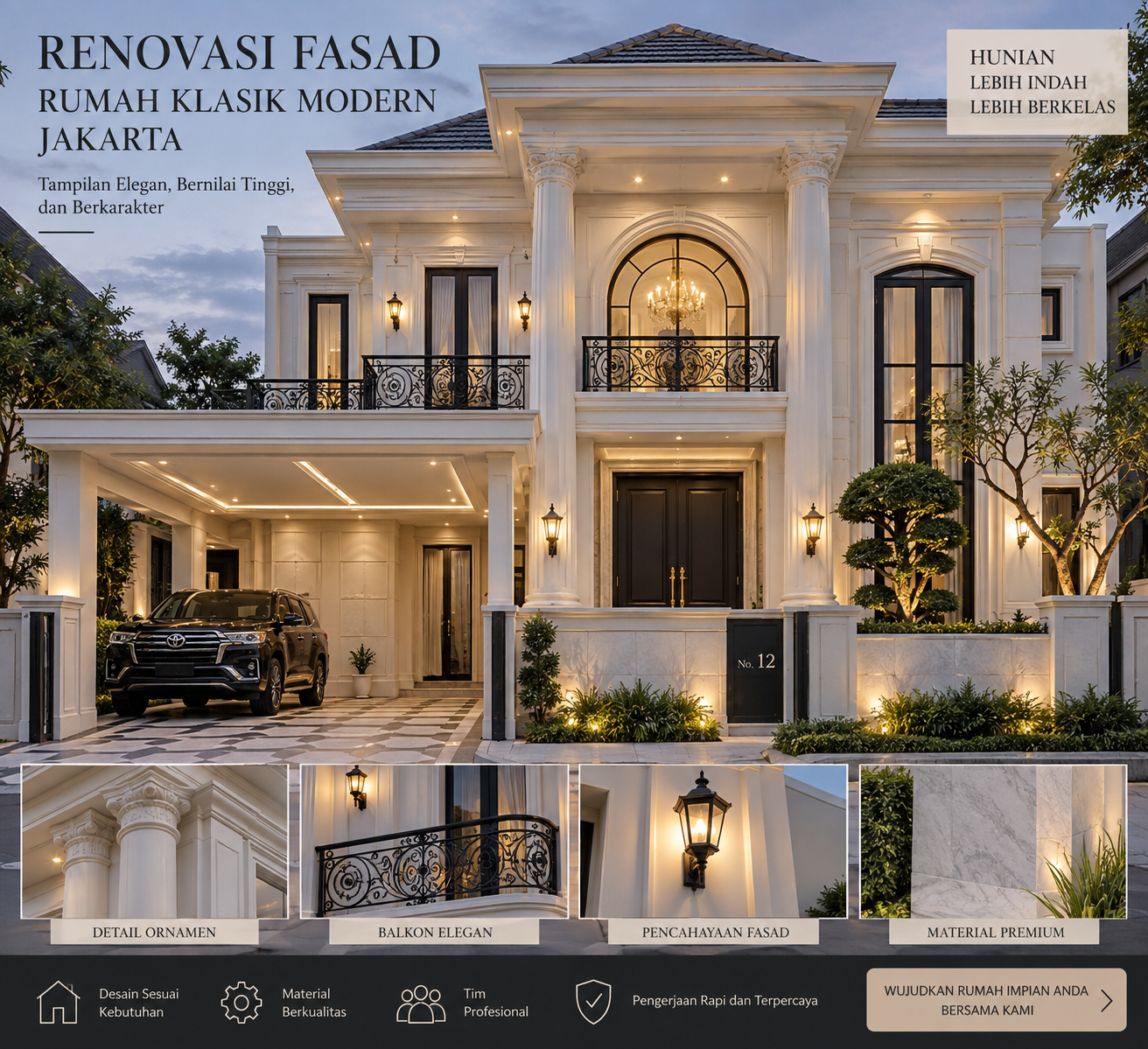 Jasa Renovasi Fasad Rumah Jakarta untuk Tampilan Modern dan Eksklusif