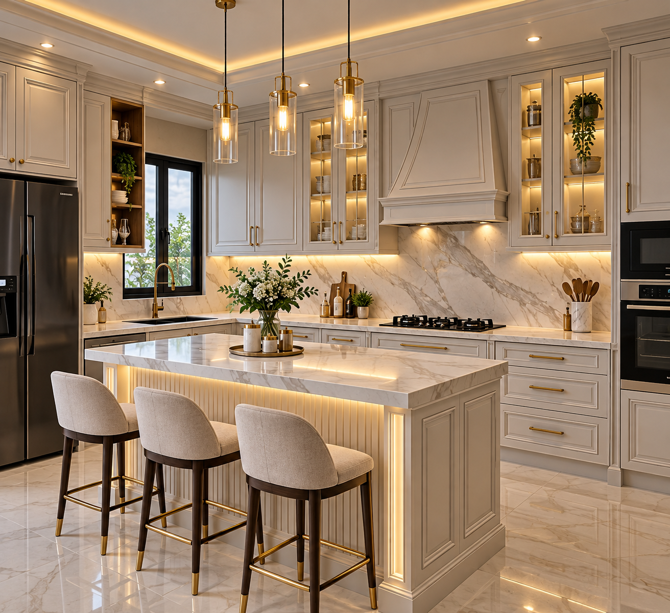 Jasa Renovasi Dapur Jakarta dengan Kitchen Set Custom HPL untuk Hunian Modern